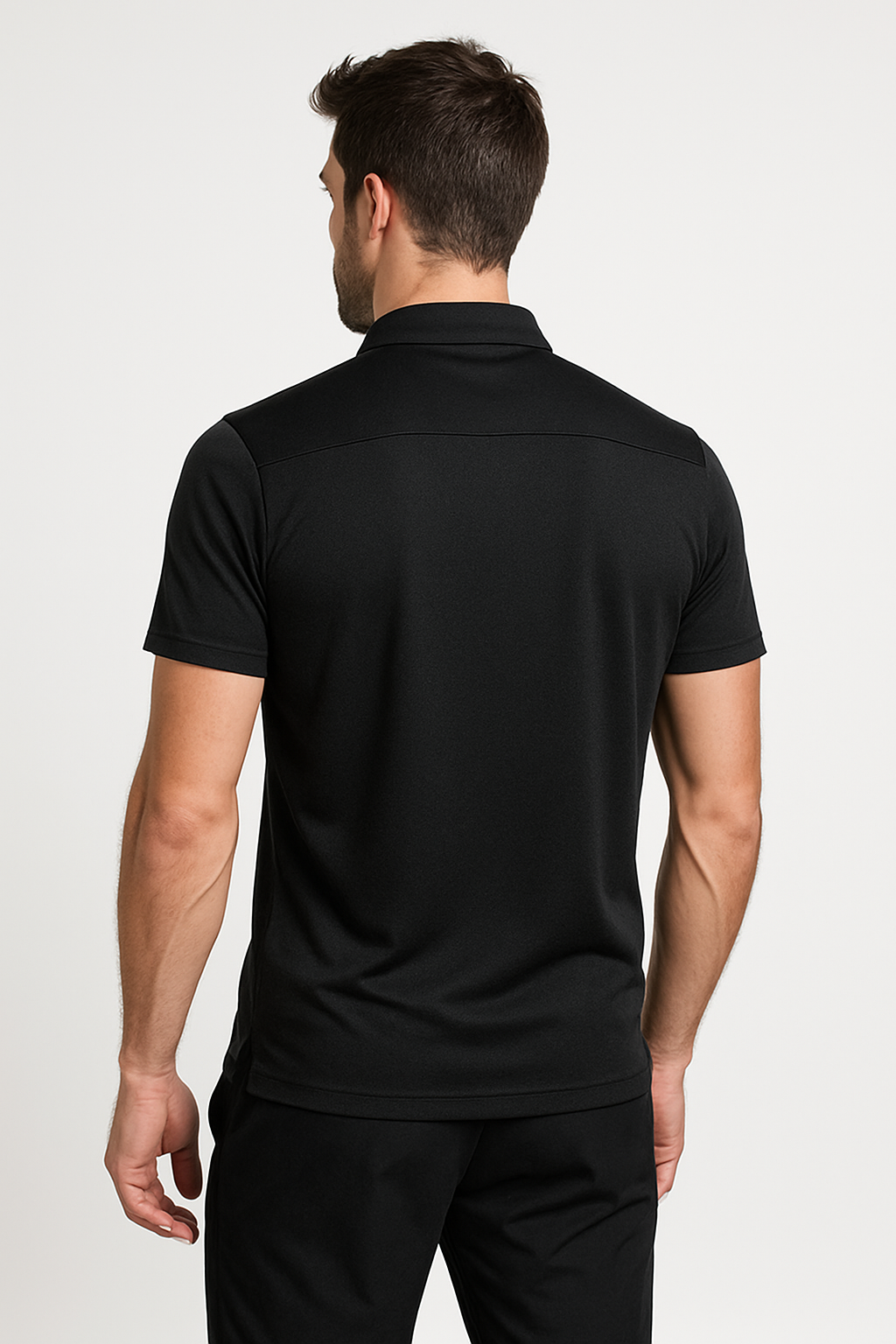 PLAYERA POLO DEPORTIVA NEGRO