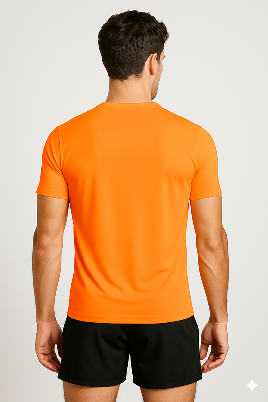 PLAYERA DEPORTIVA MANGA CORTA NARANJA