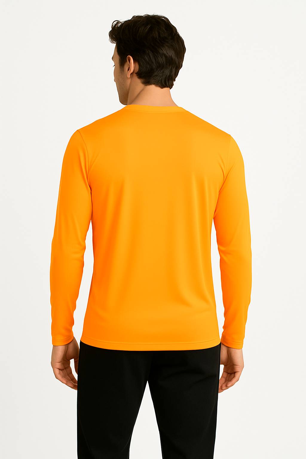PLAYERA DEPORTIVA MANGA LARGA NARANJA