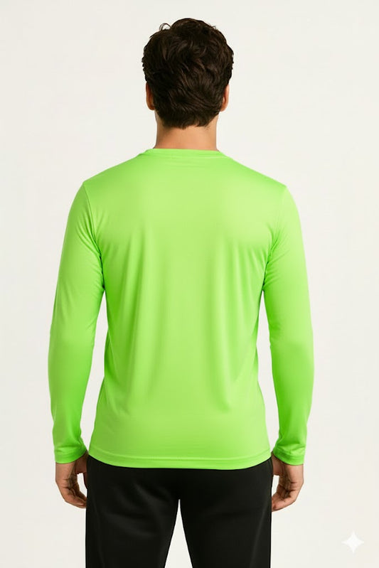 PLAYERA DEPORTIVA MANGA LARGA VERDE