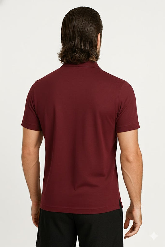 PLAYERA POLO DEPORTIVA VINO