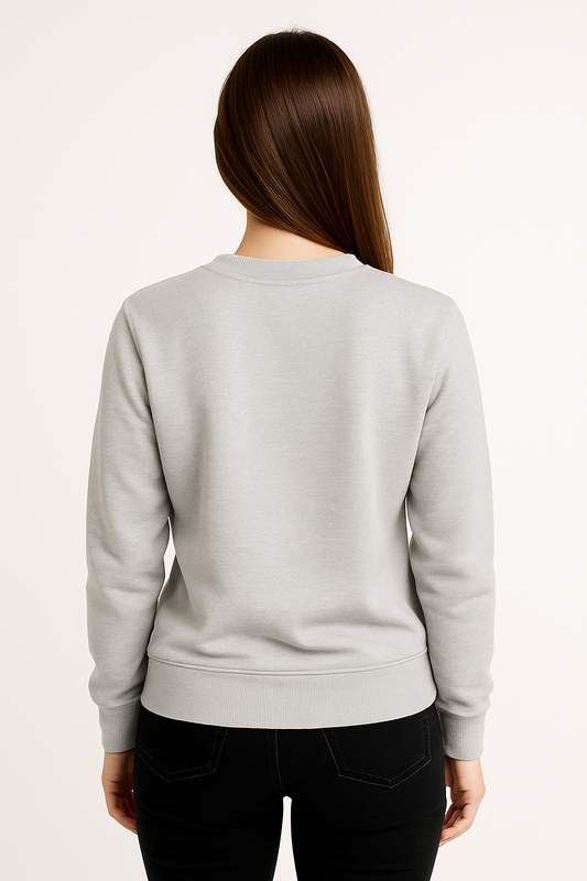 SUDADERA SIN GORRO GRIS CLARO