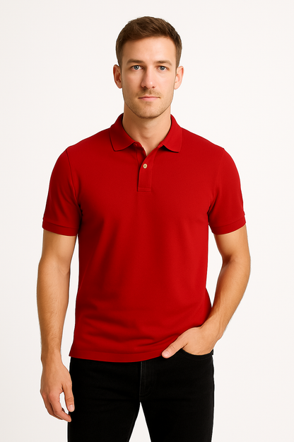 PLAYERA POLO PREMIUM ROJO