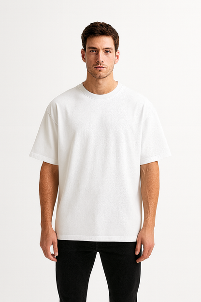 PLAYERA OVERSIZE PREMIUM BLANCA (240gsm)
