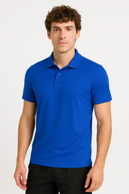 PLAYERA POLO DEPORTIVA AZUL REY
