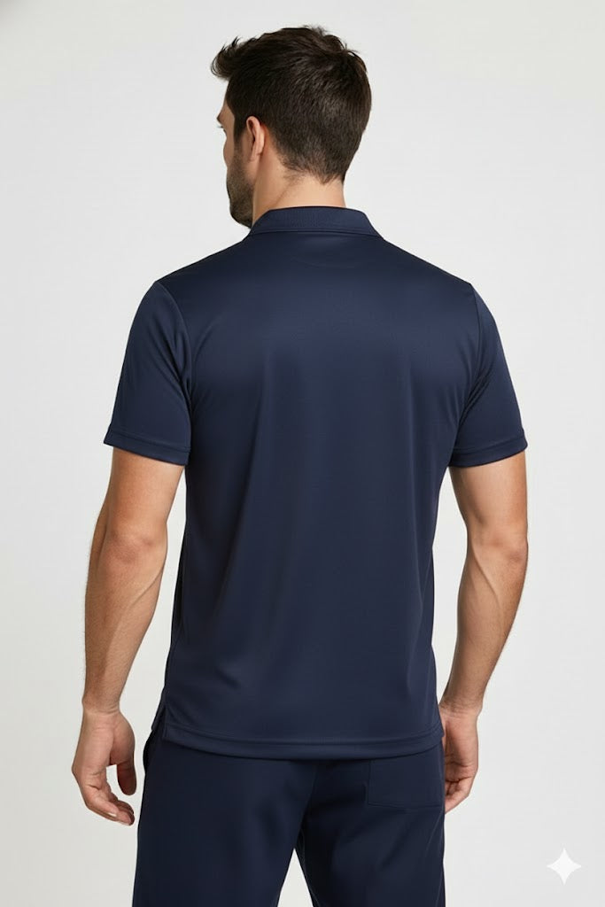 PLAYERA POLO DEPORTIVA AZUL MARINO