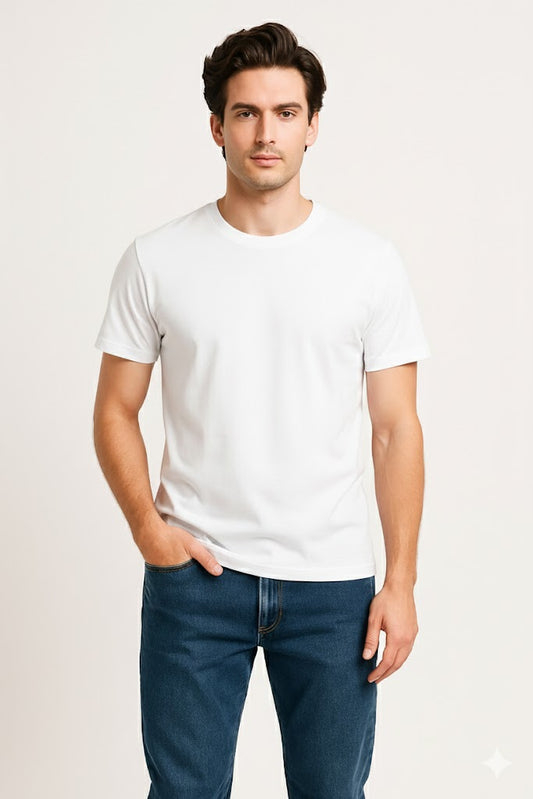 PLAYERA CORTE REGULAR PREMIUM BLANCO