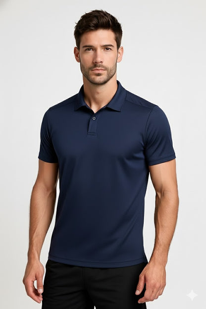 PLAYERA POLO DEPORTIVA AZUL MARINO