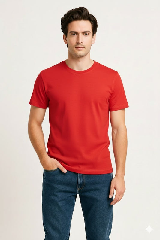 PLAYERA CORTE REGULAR PREMIUM ROJO