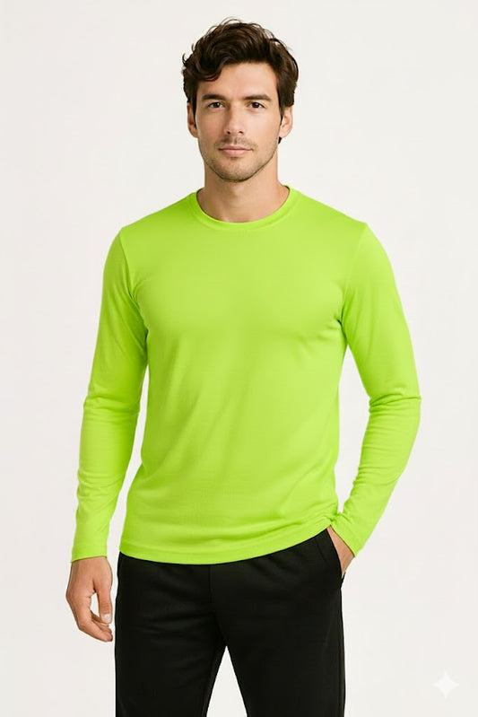 PLAYERA DEPORTIVA MANGA LARGA VERDE