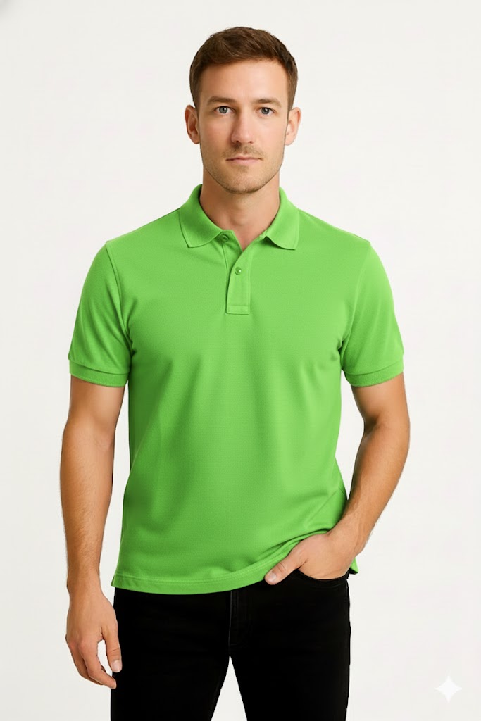 PLAYERA POLO PREMIUM VERDE LIMON