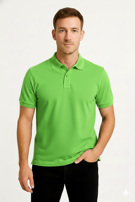 PLAYERA POLO PREMIUM VERDE LIMON