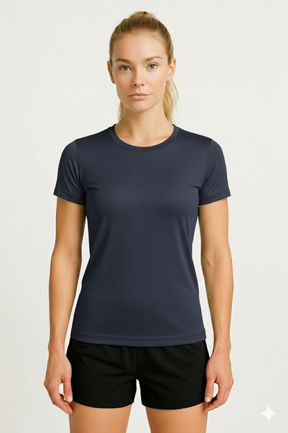 PLAYERA DEPORTIVA MANGA CORTA AZUL MARINO