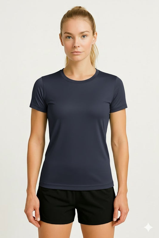 PLAYERA DEPORTIVA MANGA CORTA AZUL MARINO