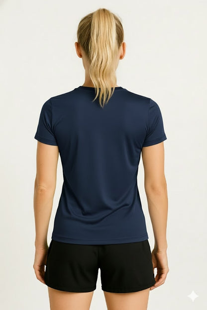 PLAYERA DEPORTIVA MANGA CORTA AZUL MARINO