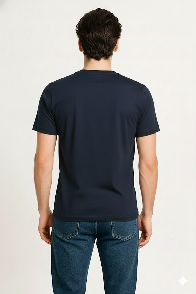 PLAYERA CORTE REGULAR PREMIUM AZUL MARINO