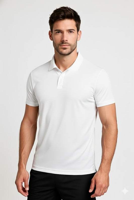 PLAYERA POLO DEPORTIVA BLANCO